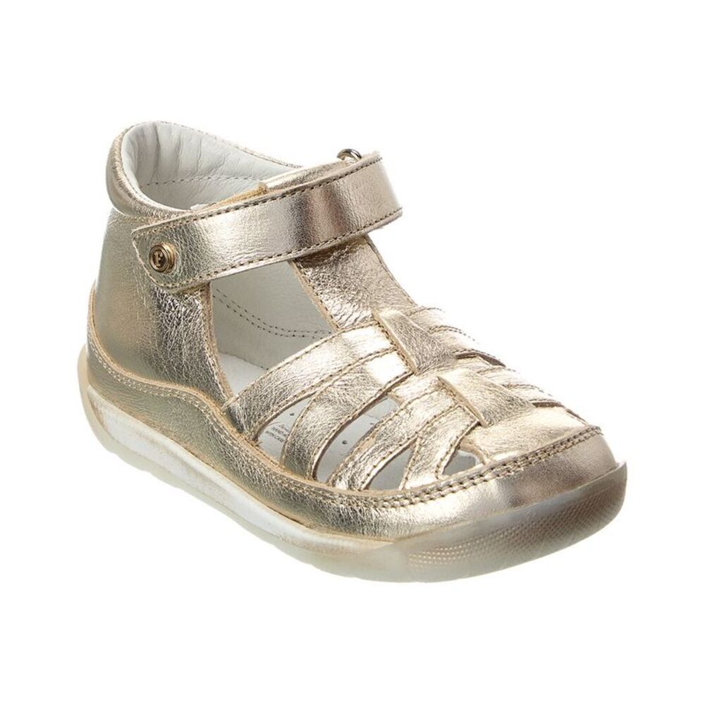 Naturino Falcotto Mipos Leather Sandal, Gold